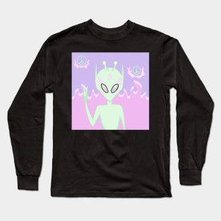 We Come in Peace Alien Long Sleeve T-Shirt